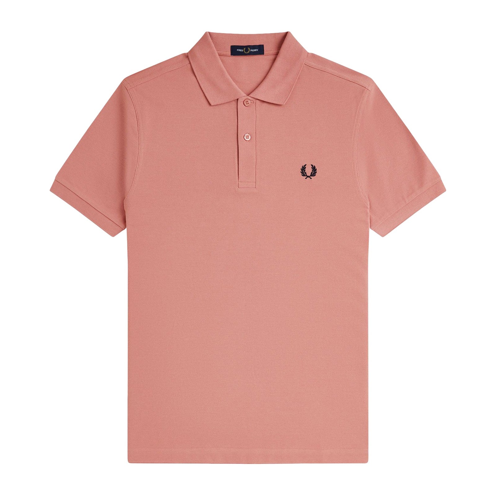 Fred Perry Men Pink Plain Logo Polo T-shirt