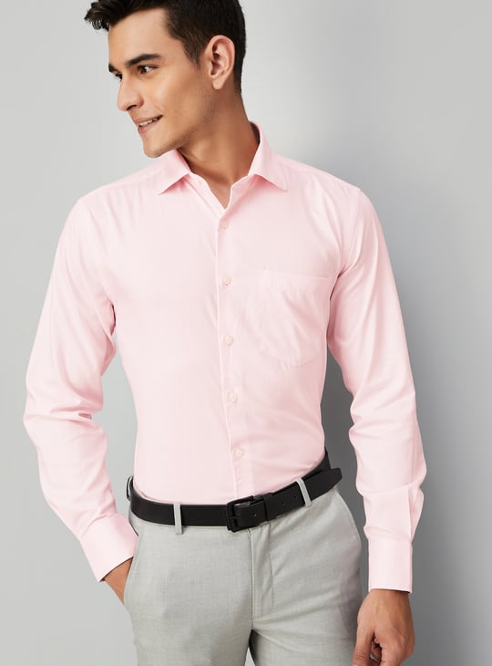 Arrow Men Pink Casual Shirt