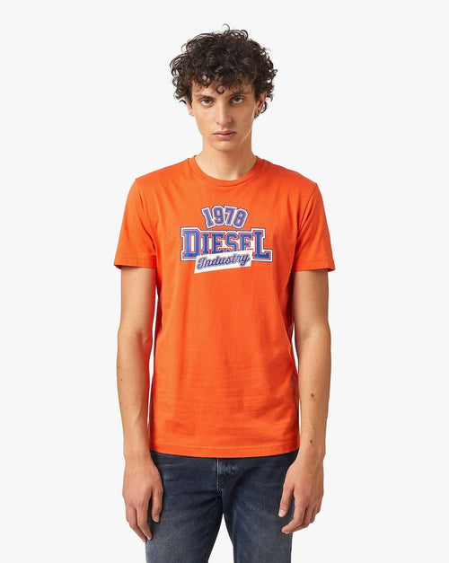 Diesel  T-Diegos Logo Print Slim Fit Crew-Neck T-shirt