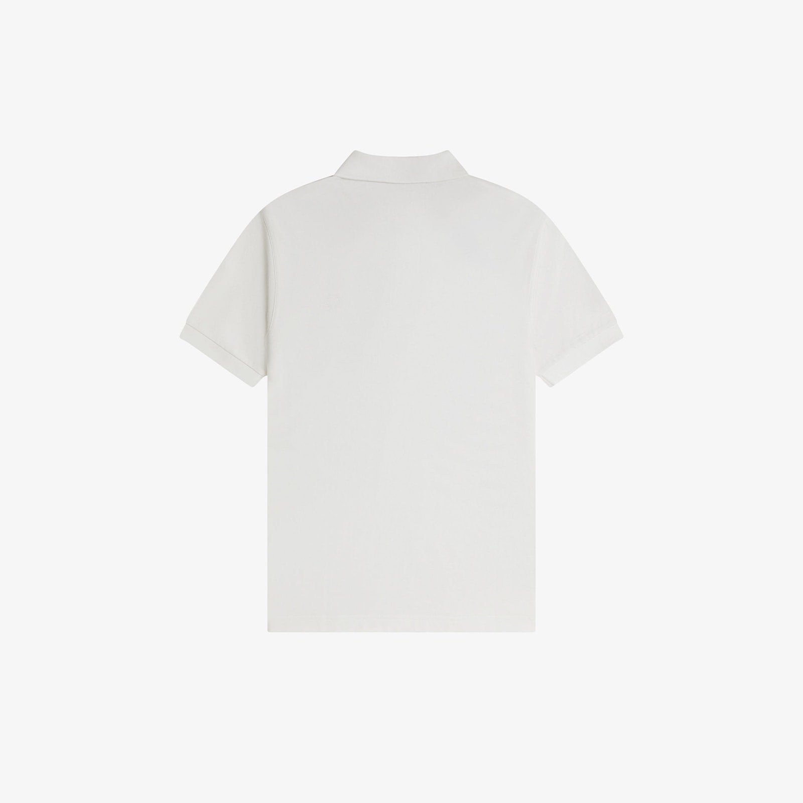 Fred Perry Men White Plain Logo Polo T-shirt