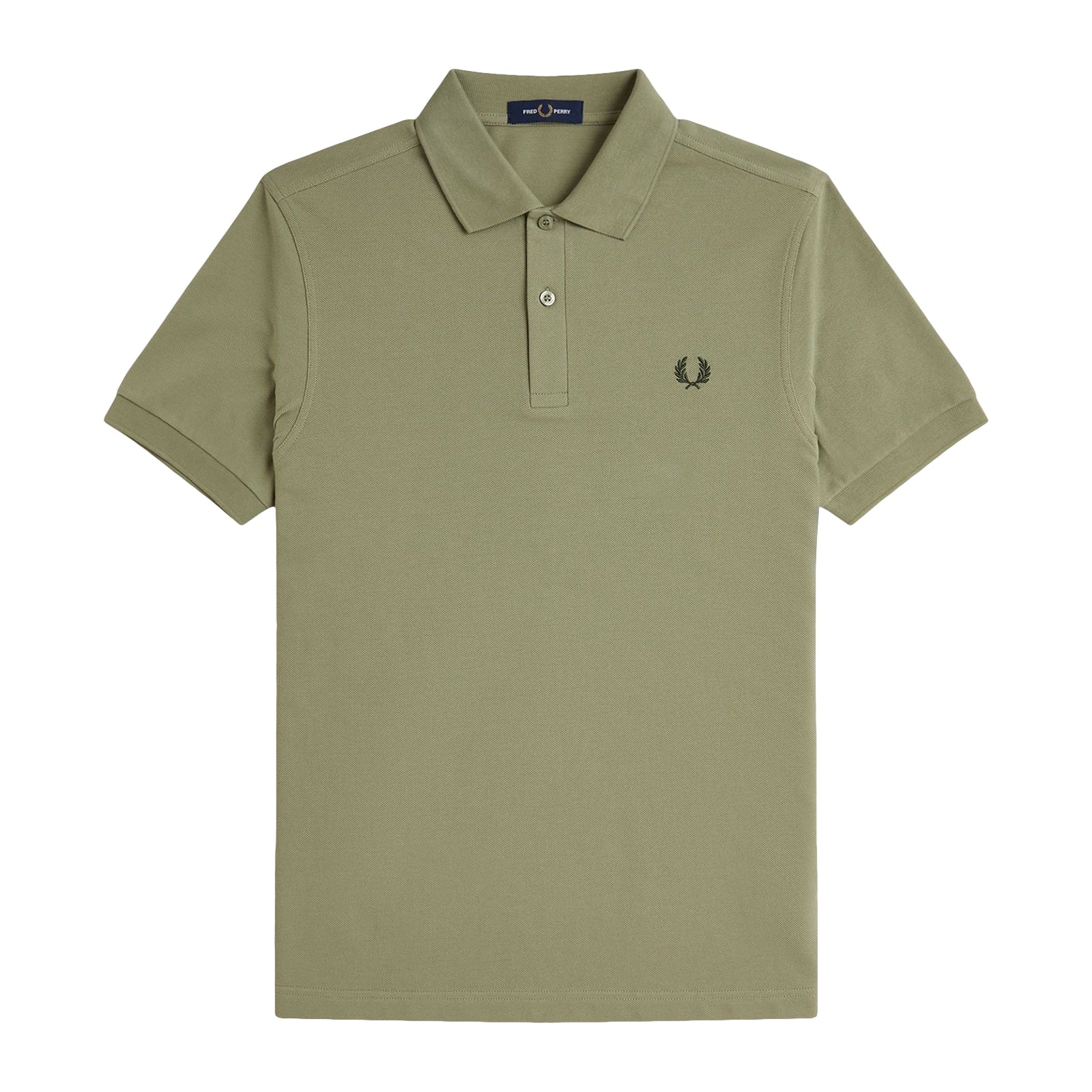 Fred Perry Men Light Green Plain Logo Polo T-shirt