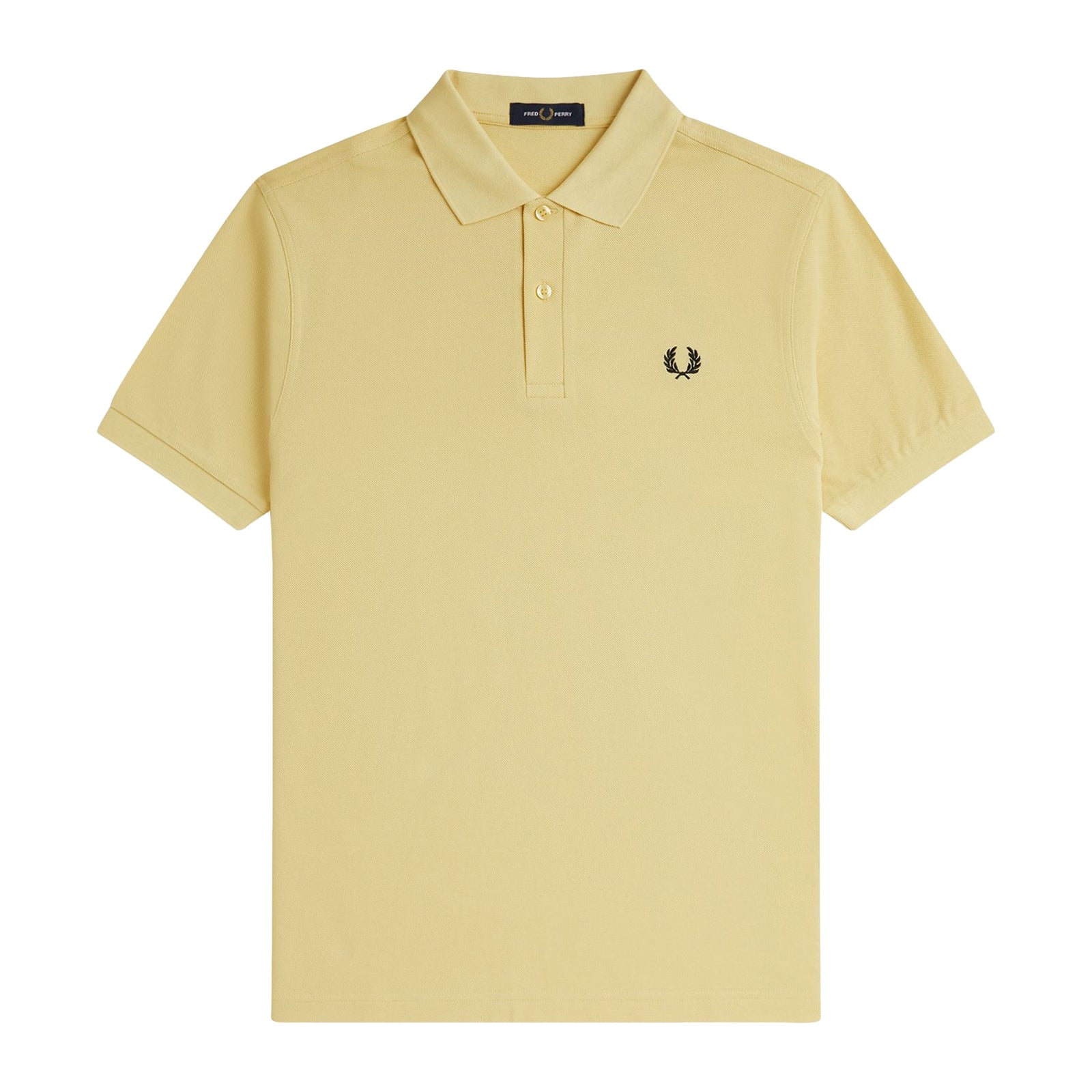 Fred Perry Men Yellow Plain Logo Polo T-shirt