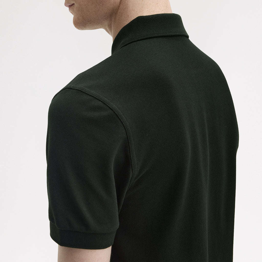 Fred Perry Men Dark-Green Plain Logo Polo T-shirt