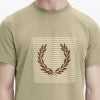 Fred Perry T Striped Laurel Wreath