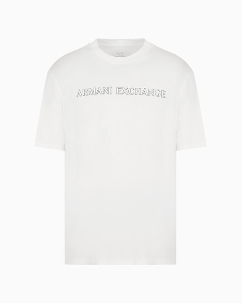 Armani Exchange Retro Sport Regular + Fit Off White T-shirt