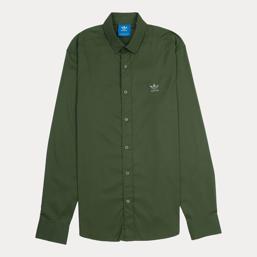 Adidas Classic Green Button-Up Shirt