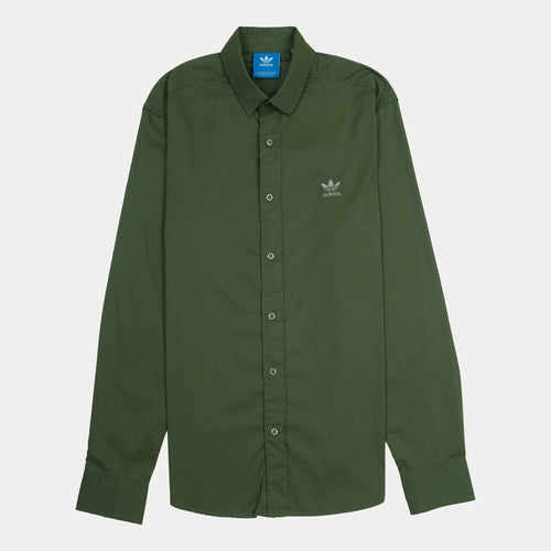 Adidas Classic Green Button-Up Shirt