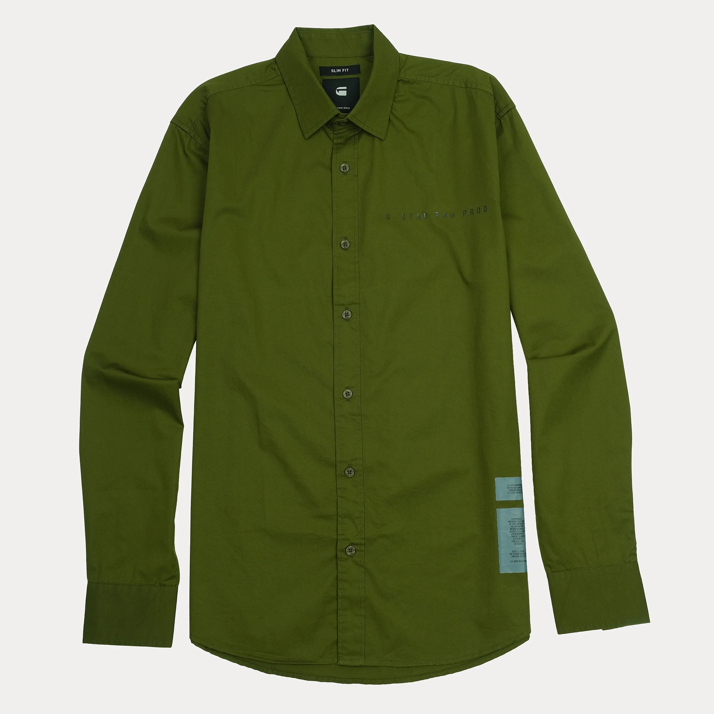 G-STAR RAW Slim Fit Olive Green Urban Chic Shirt