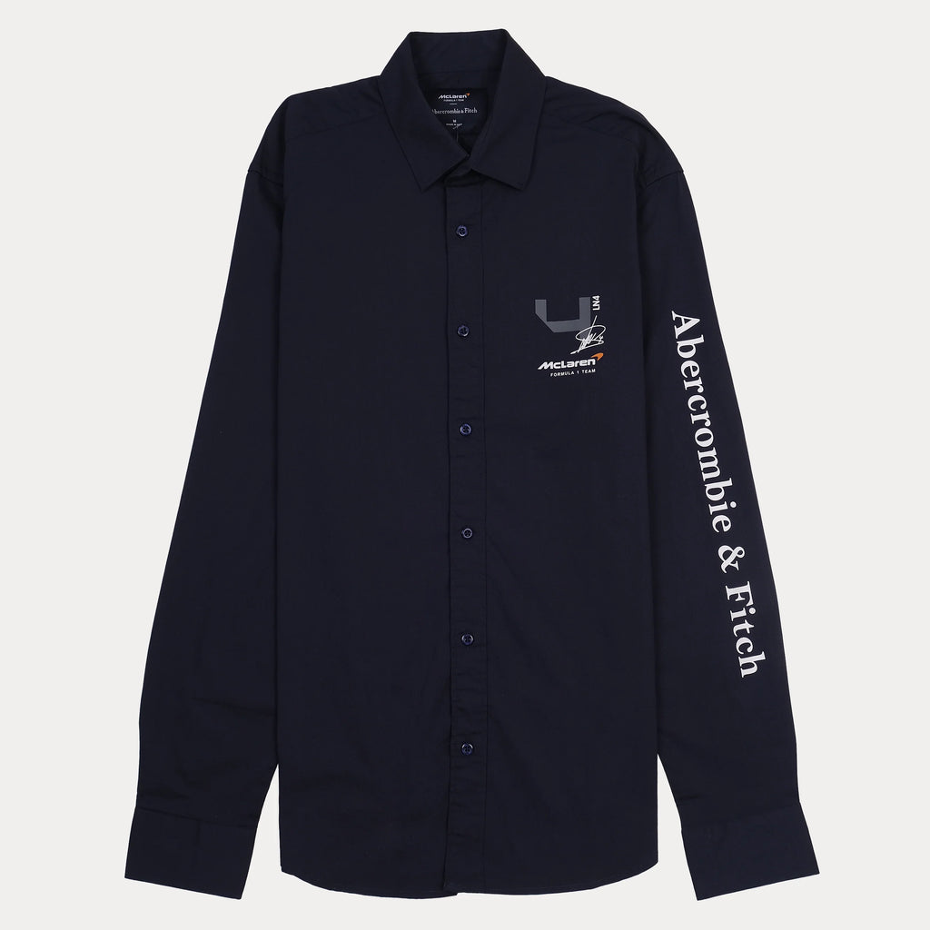 Abercrombie & Fitch McLaren Collaboration Classic Fit Navy Shirt