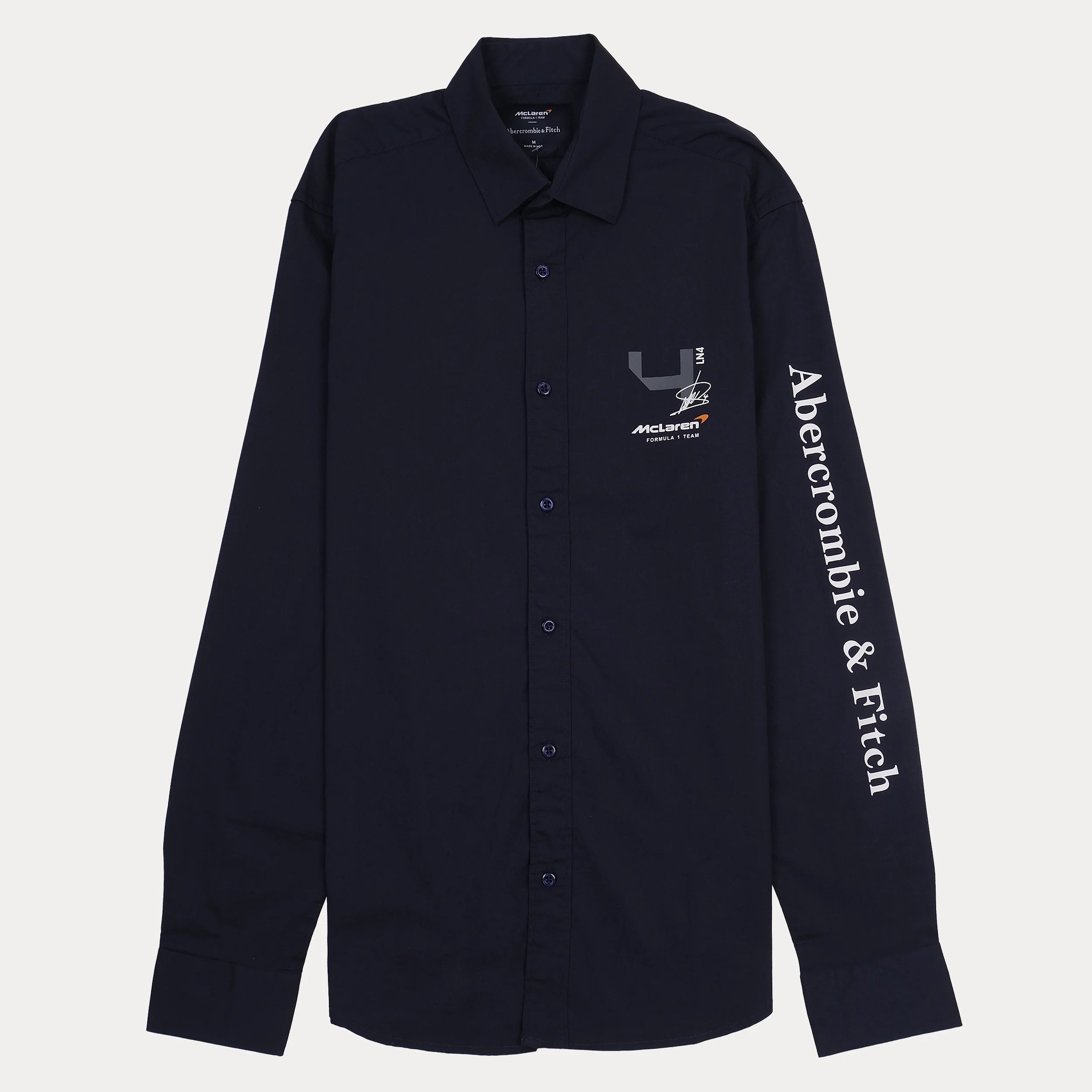 Abercrombie & Fitch McLaren Collaboration Classic Fit Navy Shirt