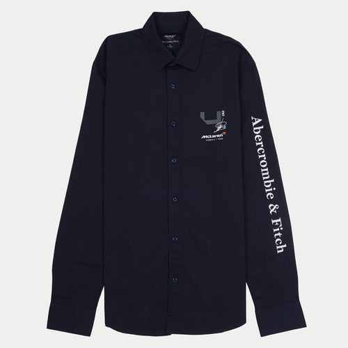 Abercrombie & Fitch McLaren Collaboration Classic Fit Navy Shirt