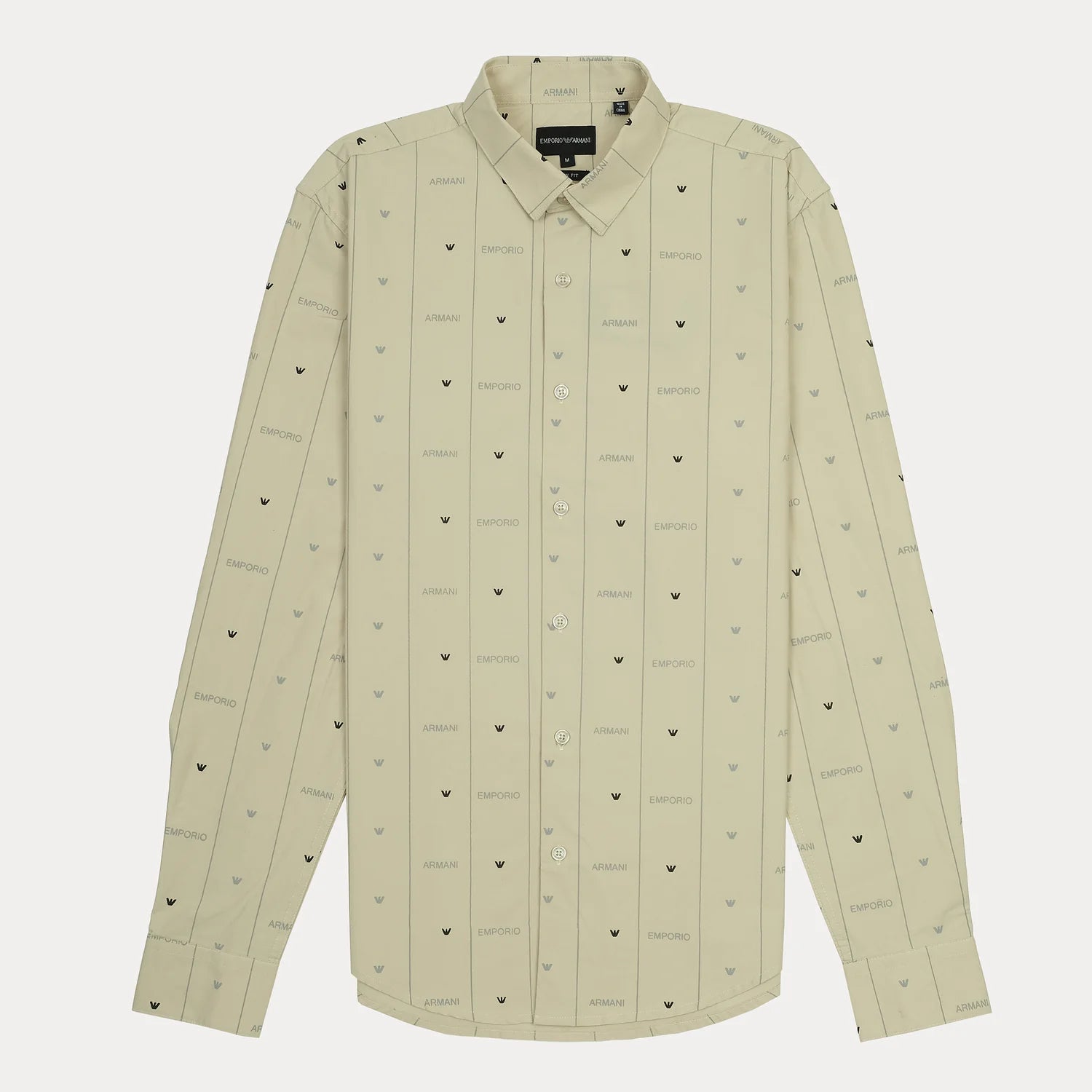 Emporio Armani Logo Print Long Sleeve Shirt