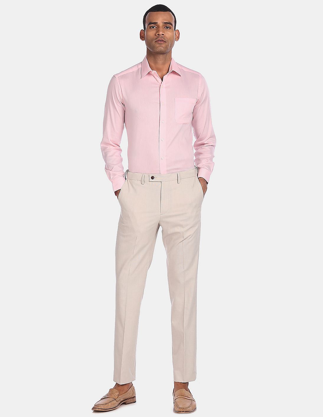 Arrow Slim Fit Patterned Formal Shirt