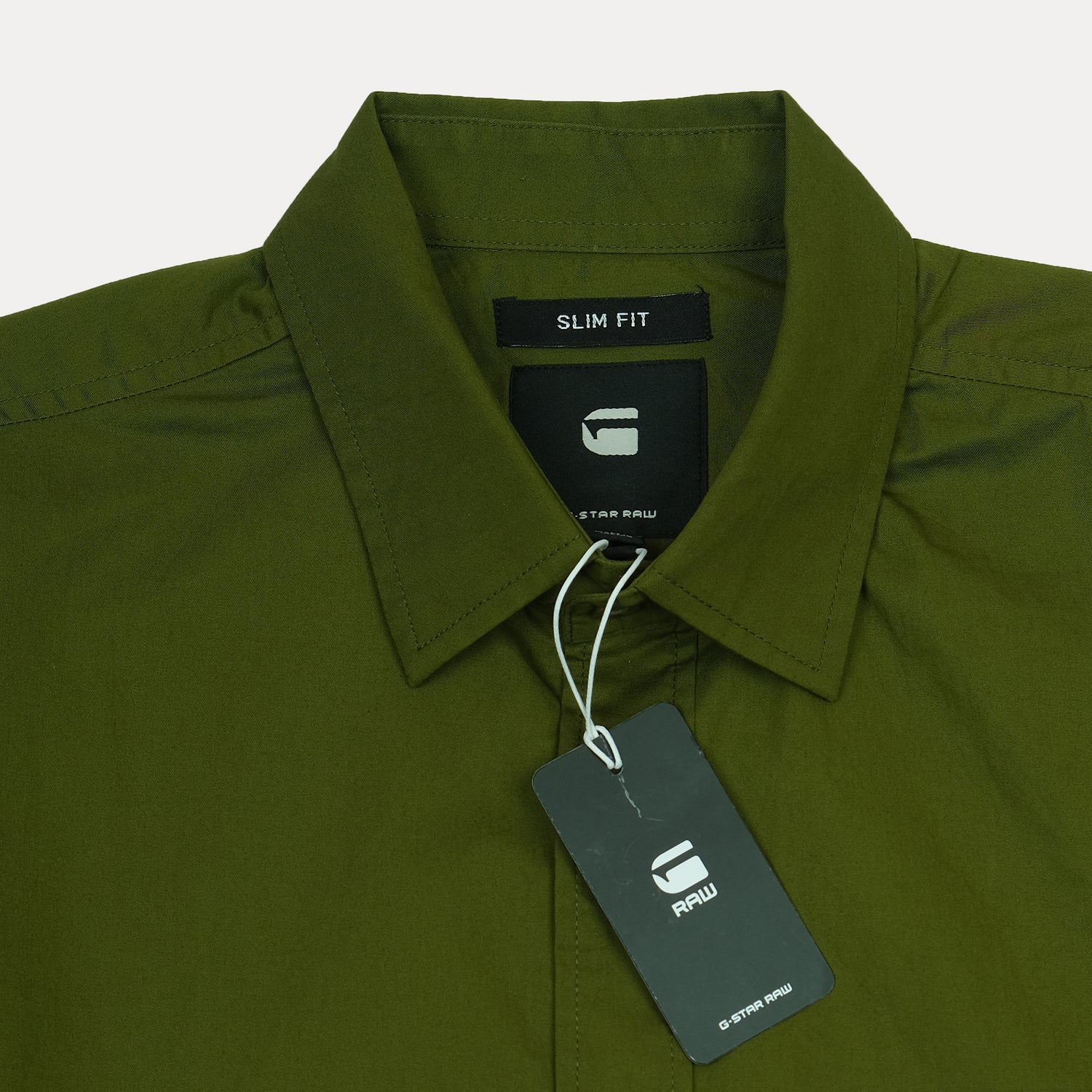 G-STAR RAW Slim Fit Olive Green Urban Chic Shirt