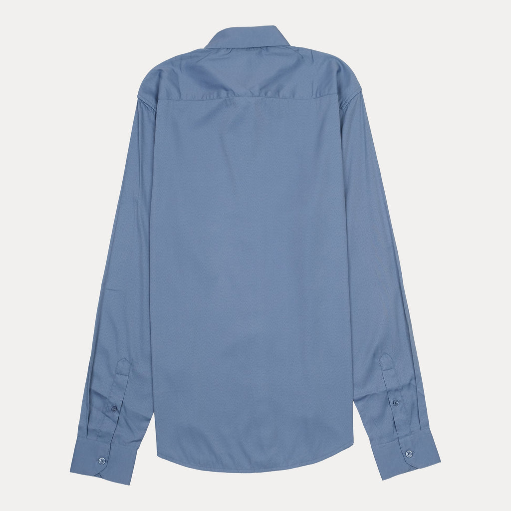 Giorgio Armani Classic Fit Long Sleeve Button-Up Shirt in Blue