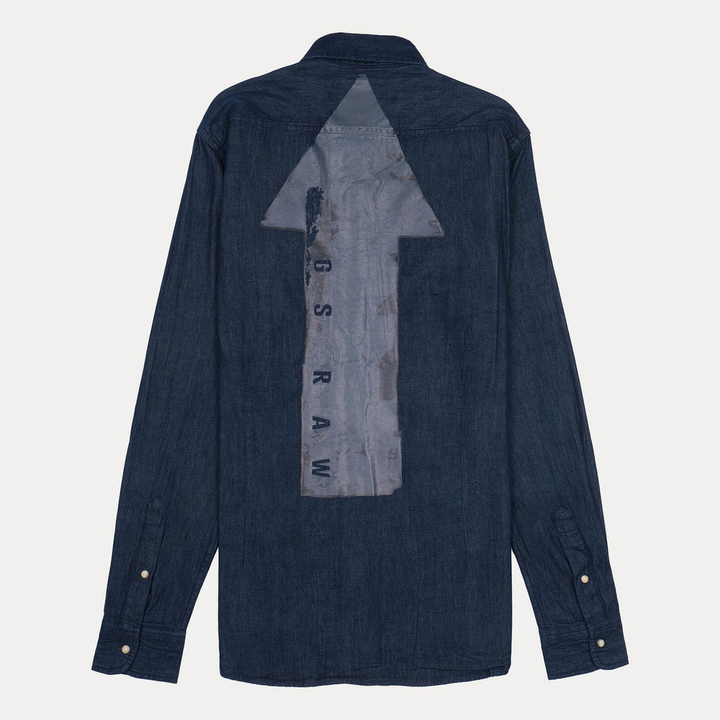 G-STAR RAW Opulent Indigo Slim Fit Long Sleeve Denim Shirt
