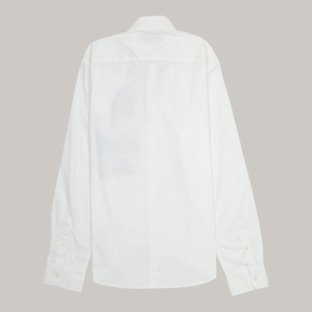 DSQUARED2 Opulent Pearl White Classic Fit Long Sleeve Button-Up Shirt