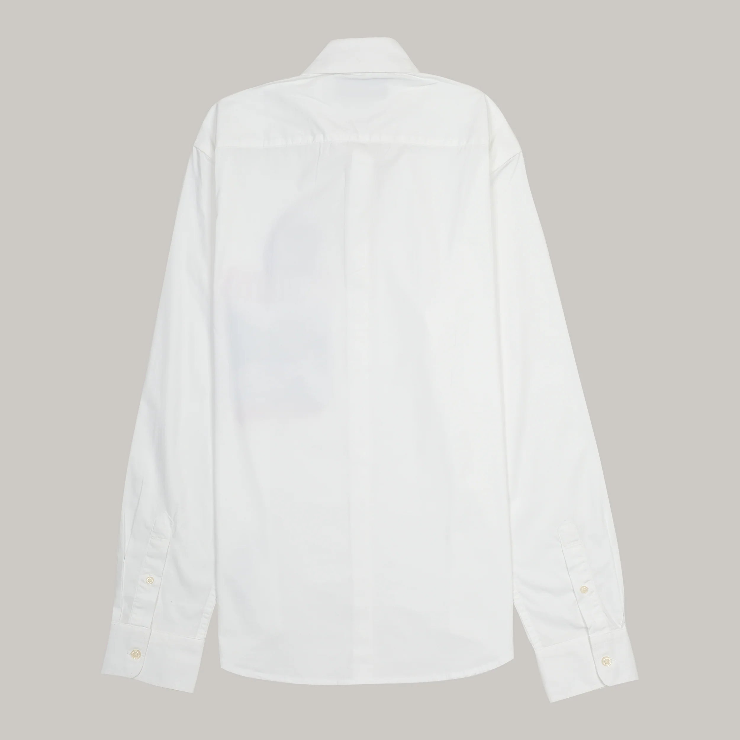 DSQUARED2 Opulent Pearl White Classic Fit Long Sleeve Button-Up Shirt