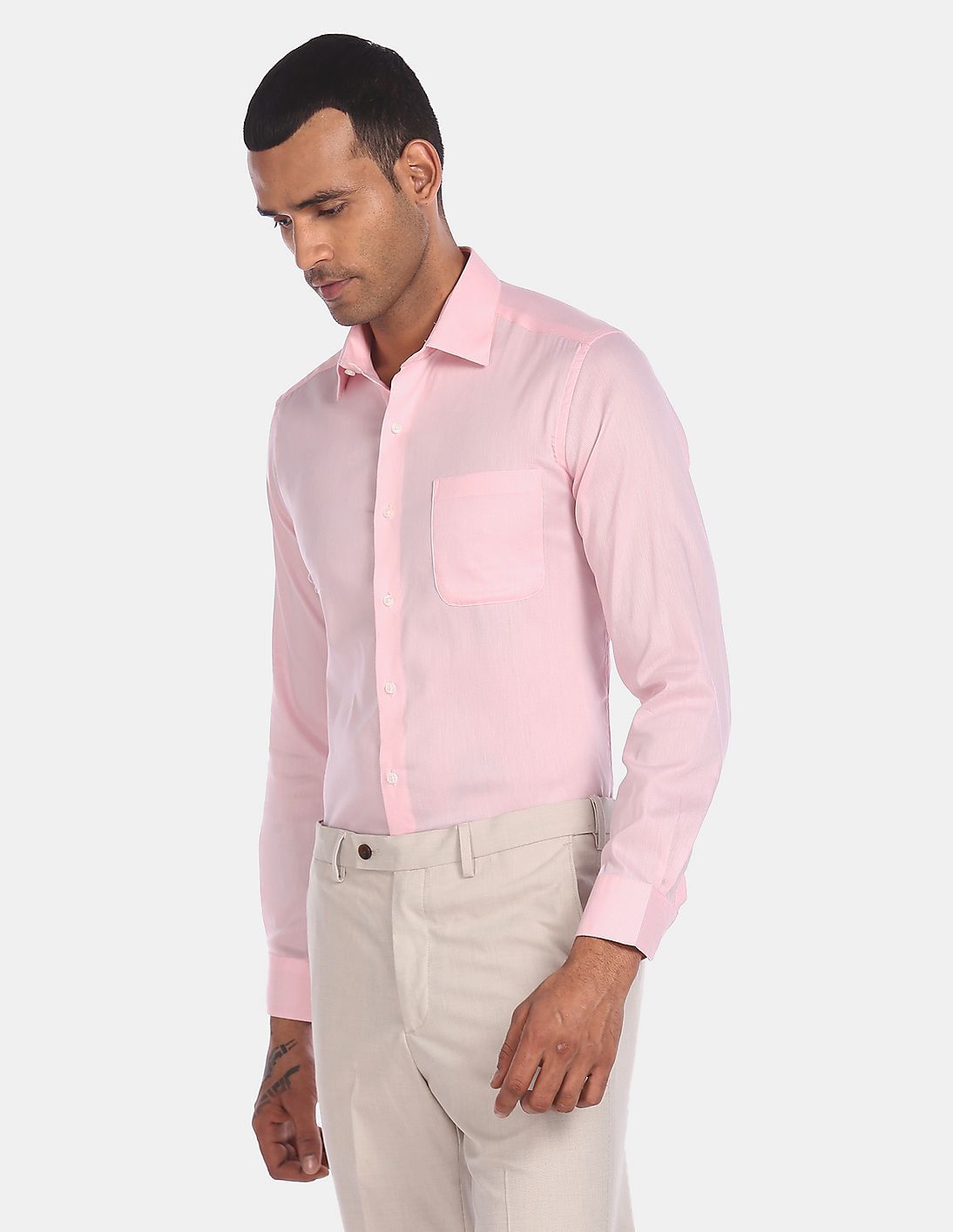 Arrow Slim Fit Patterned Formal Shirt
