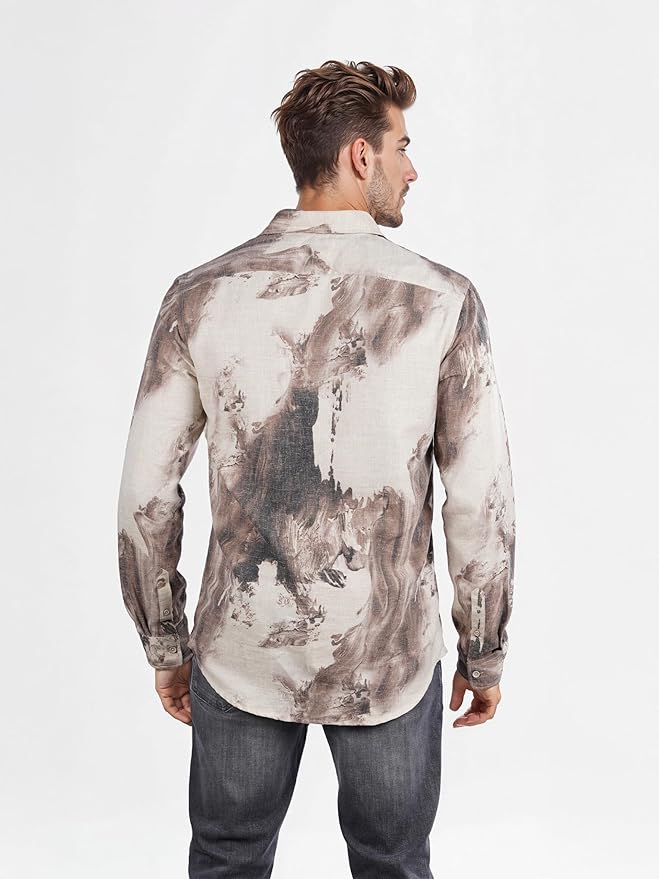 Celio Artistic Print Long Sleeve Shirt