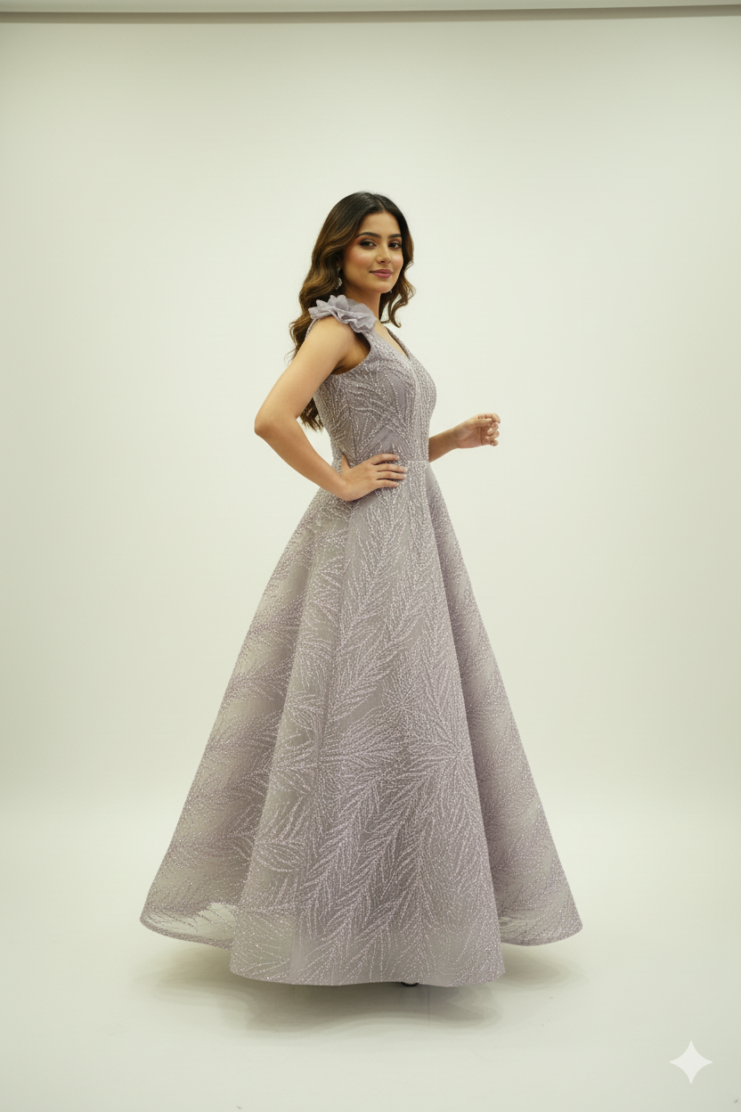 Ready To Wear Party/Wedding Wear Elegant Barbie Gown