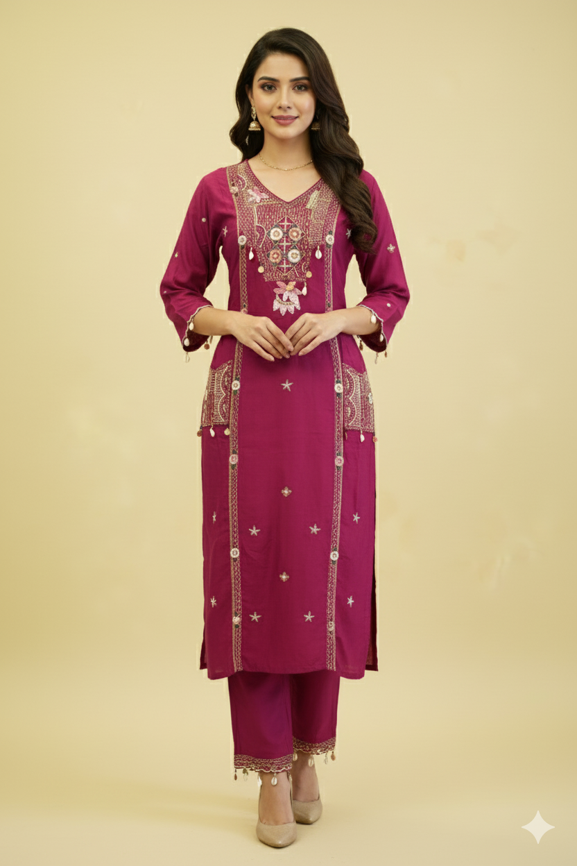 PAKISTANI SILK DESIGNER SUIT
