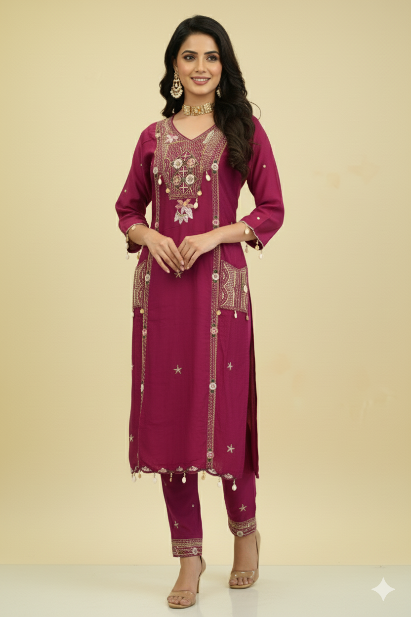PAKISTANI SILK DESIGNER SUIT