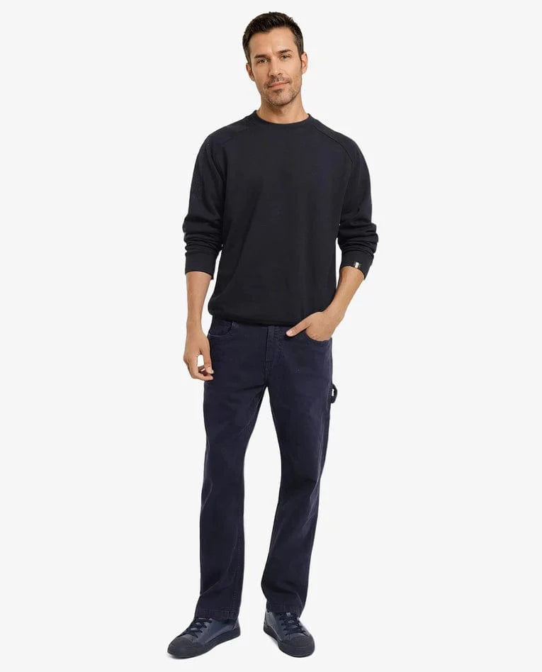 Rare Rabbit Cozy Charcoal Crewneck Sweatshirt with Stylish Mesh Accents