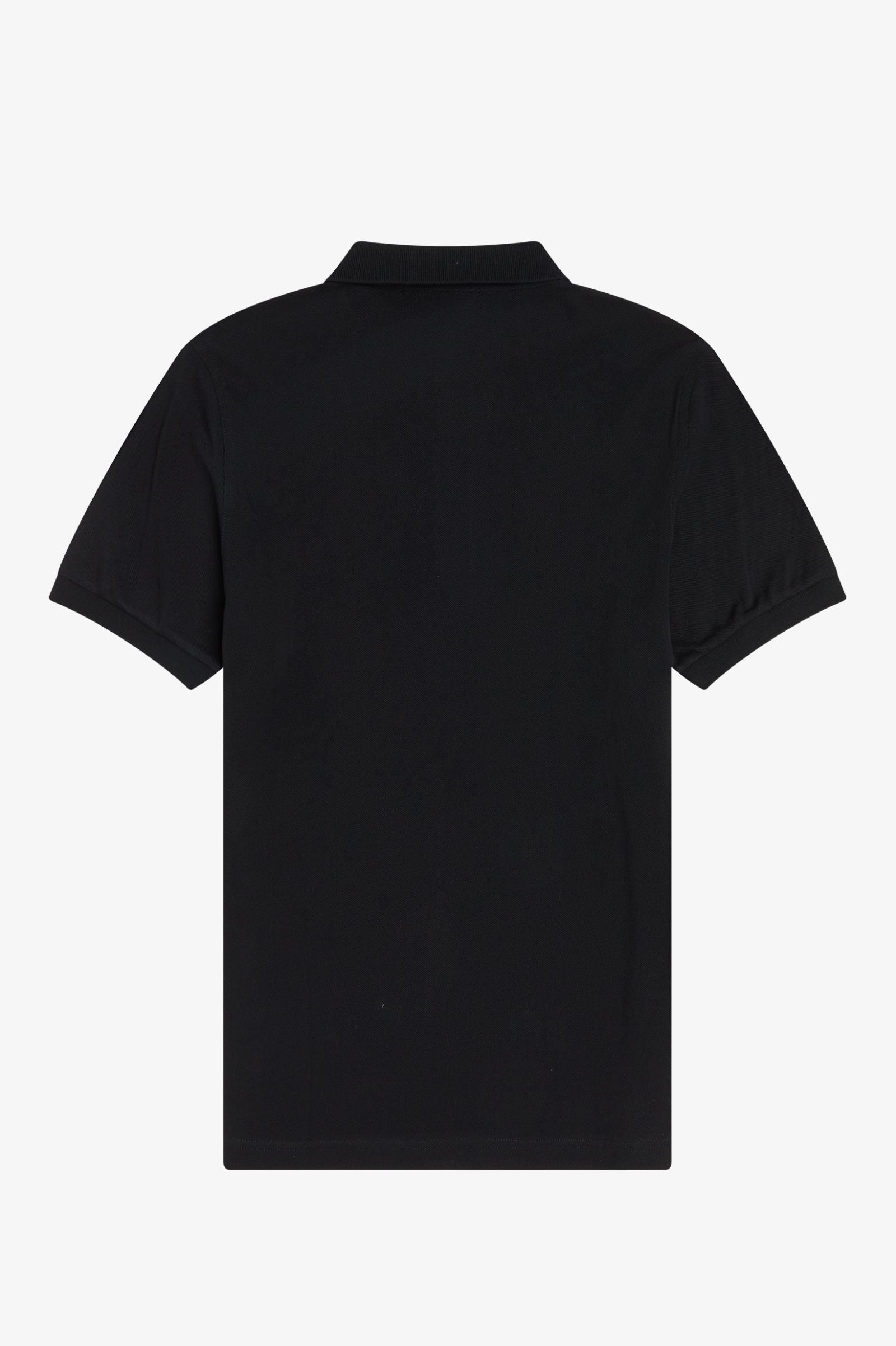 Fred Perry Men Black Plain Logo Polo T-shirt