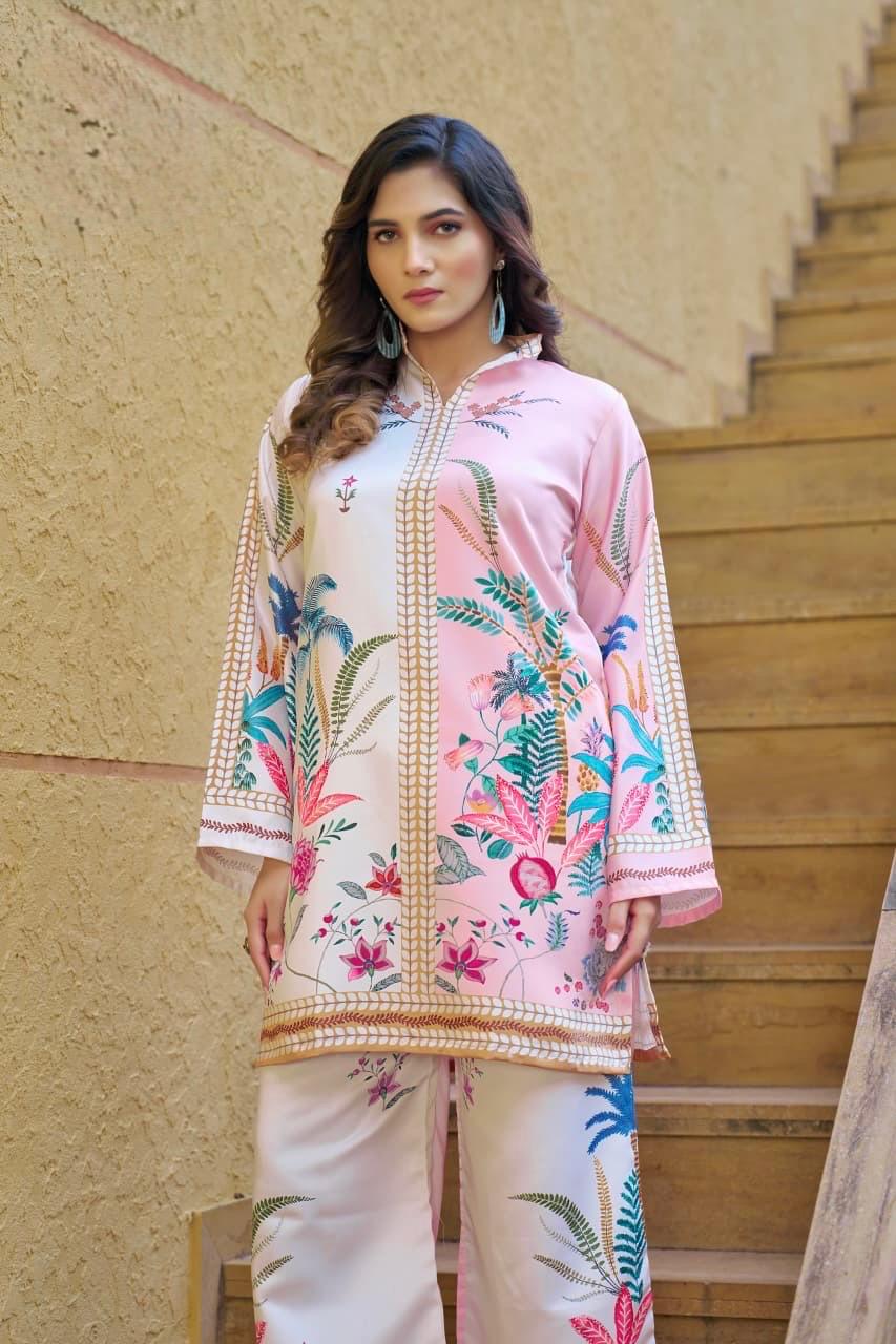 Stylish  Co-ord Set With  Semi-Formal Look With A Modern Ethnic Touch