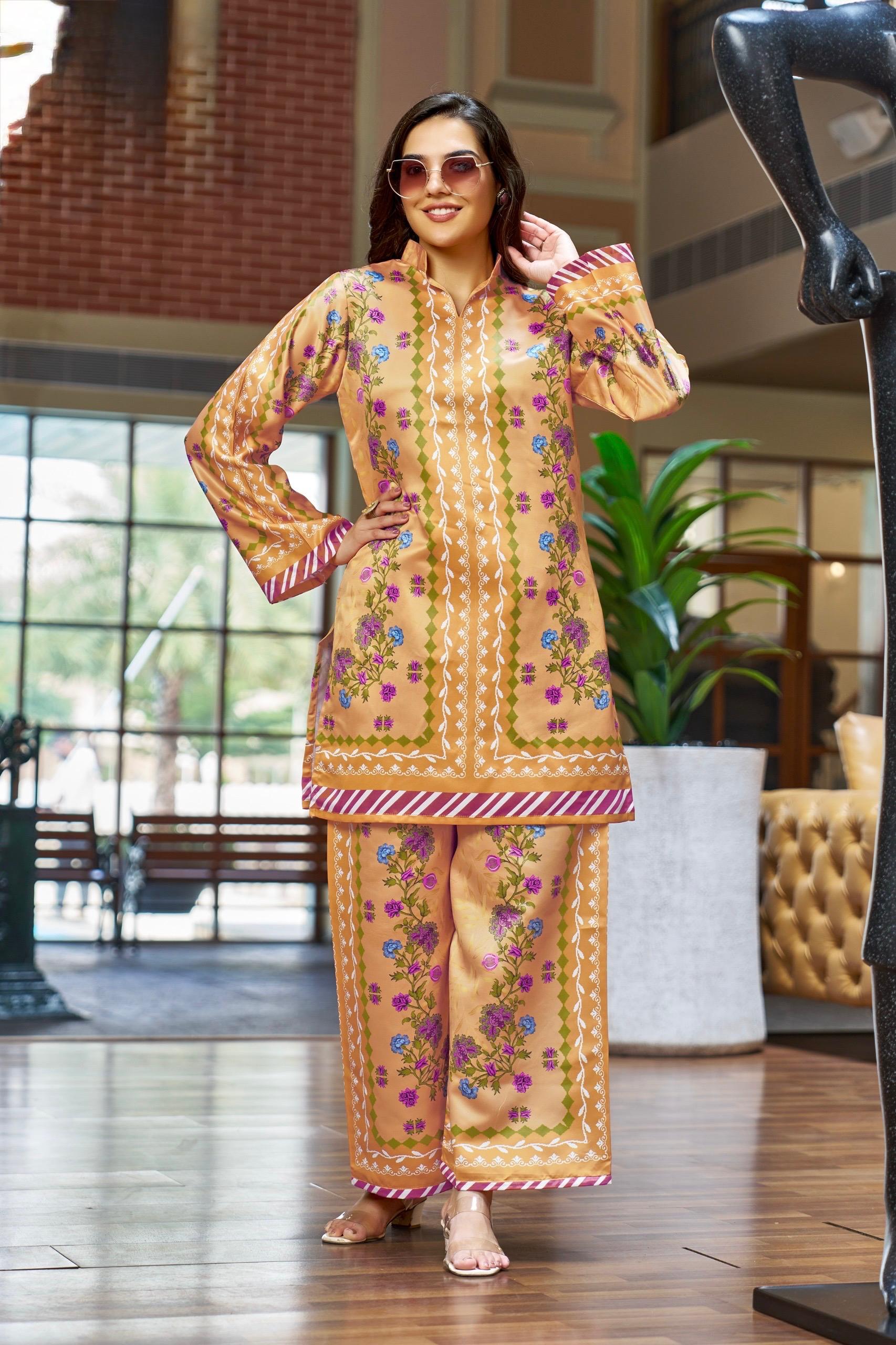 Stylish  Co-ord Set With  Semi-Formal Look With A Modern Ethnic Touch