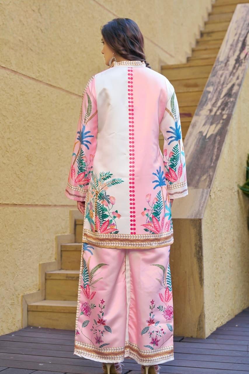 Stylish  Co-ord Set With  Semi-Formal Look With A Modern Ethnic Touch