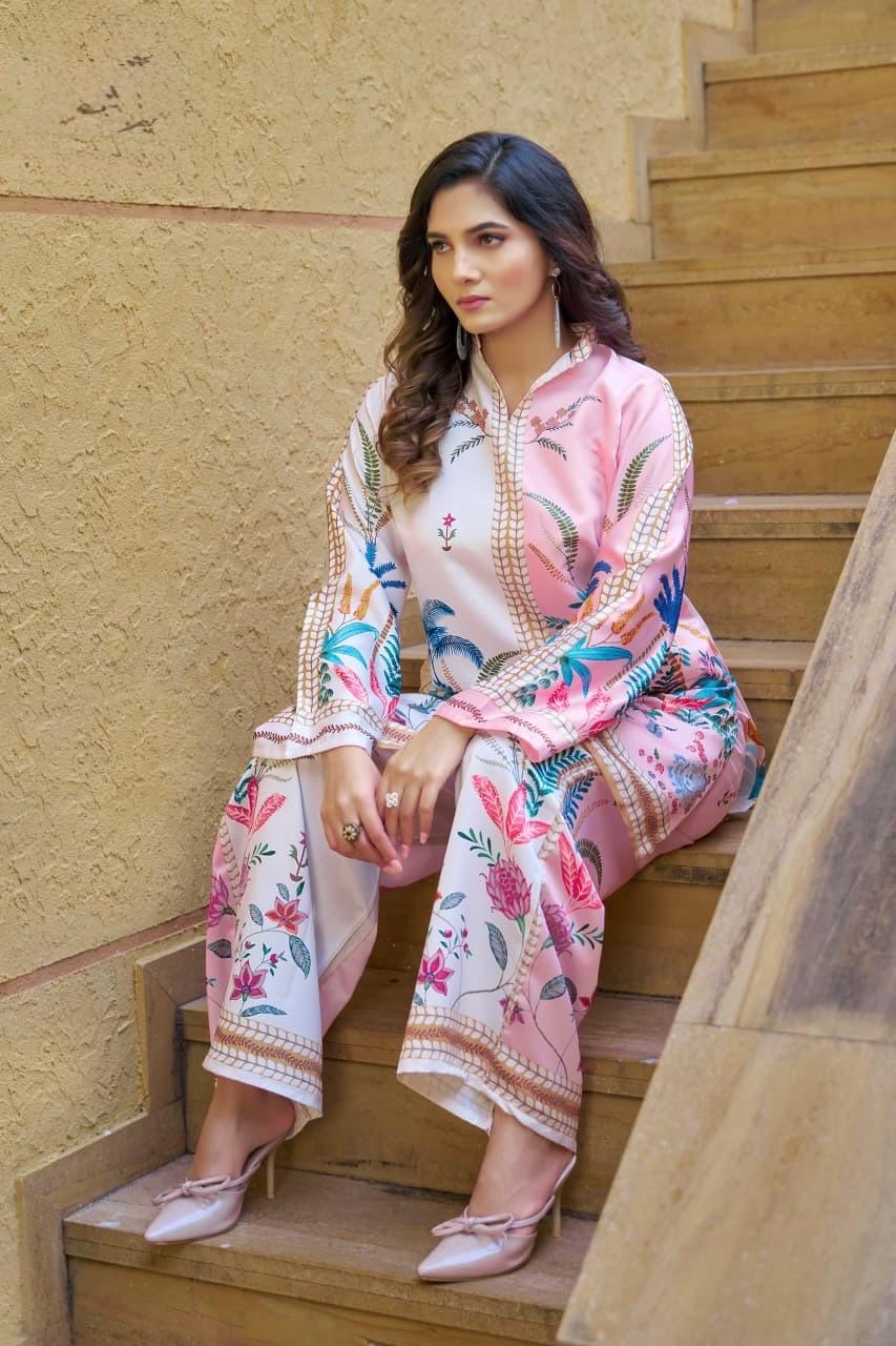 Stylish  Co-ord Set With  Semi-Formal Look With A Modern Ethnic Touch