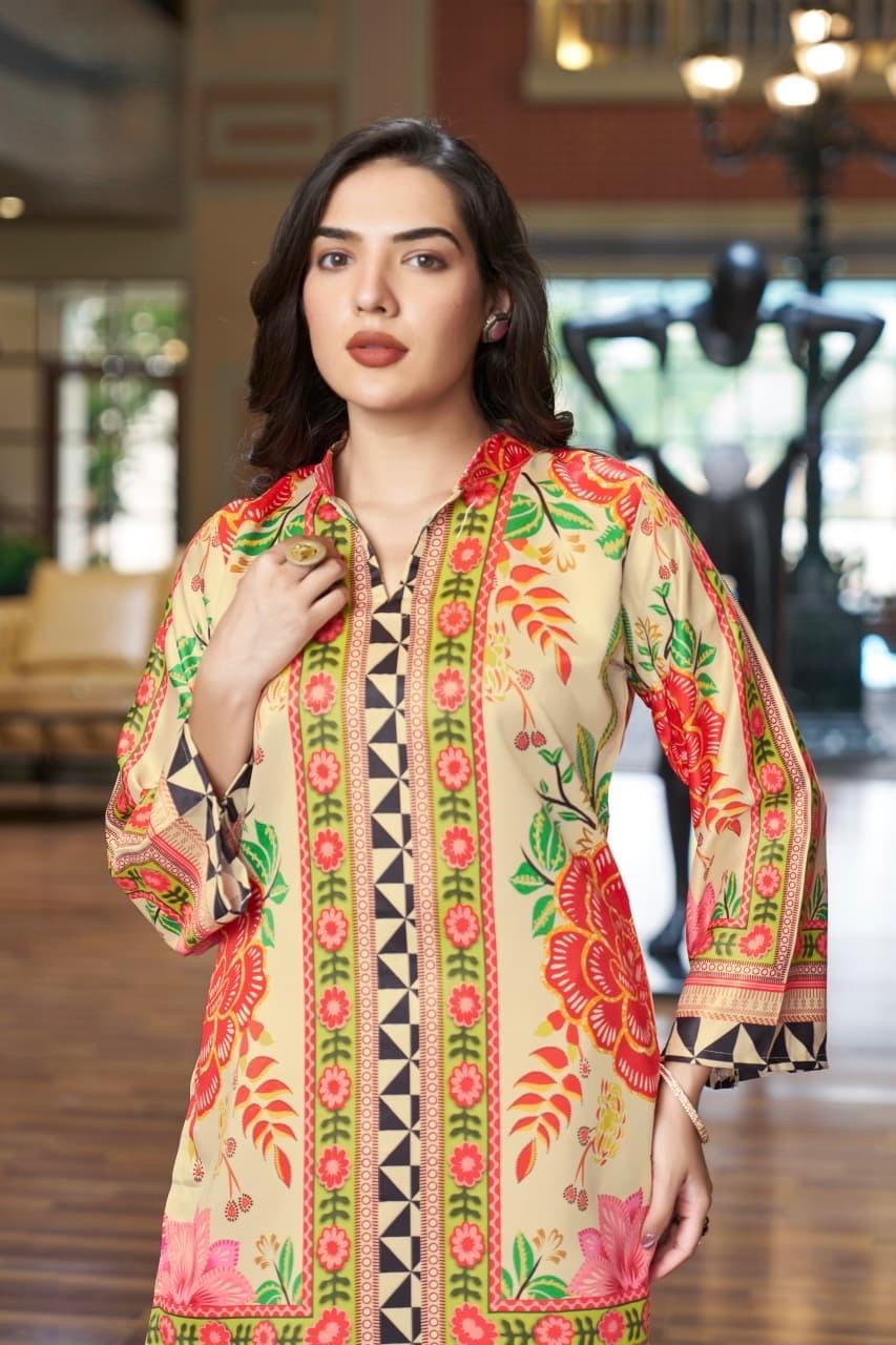 Stylish  Co-ord Set With  Semi-Formal Look With A Modern Ethnic Touch