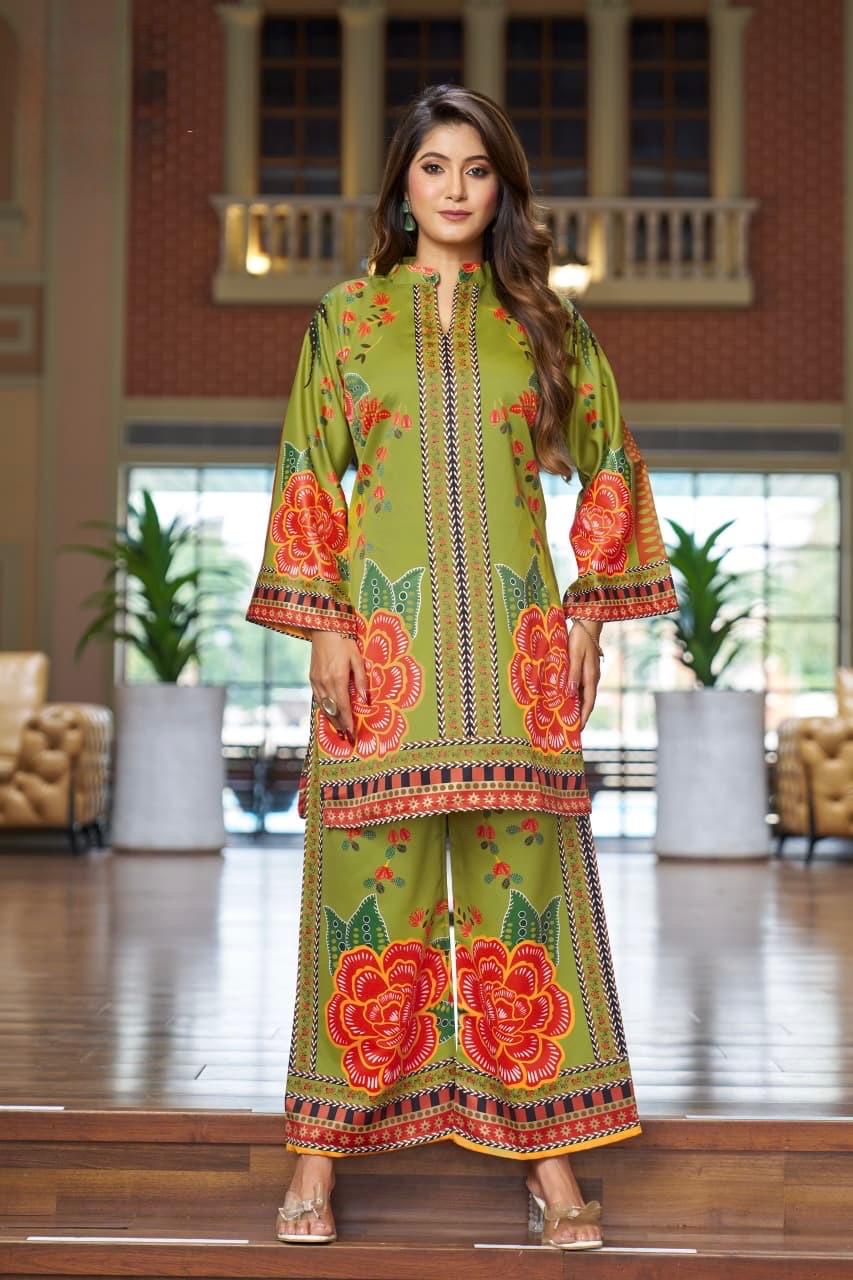 Stylish  Co-ord Set With  Semi-Formal Look With A Modern Ethnic Touch