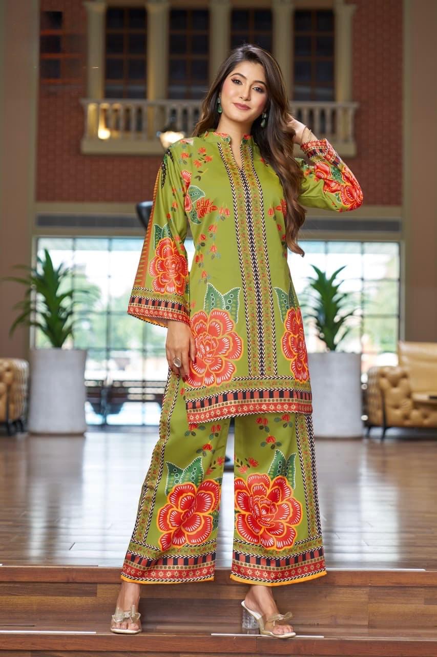 Stylish  Co-ord Set With  Semi-Formal Look With A Modern Ethnic Touch