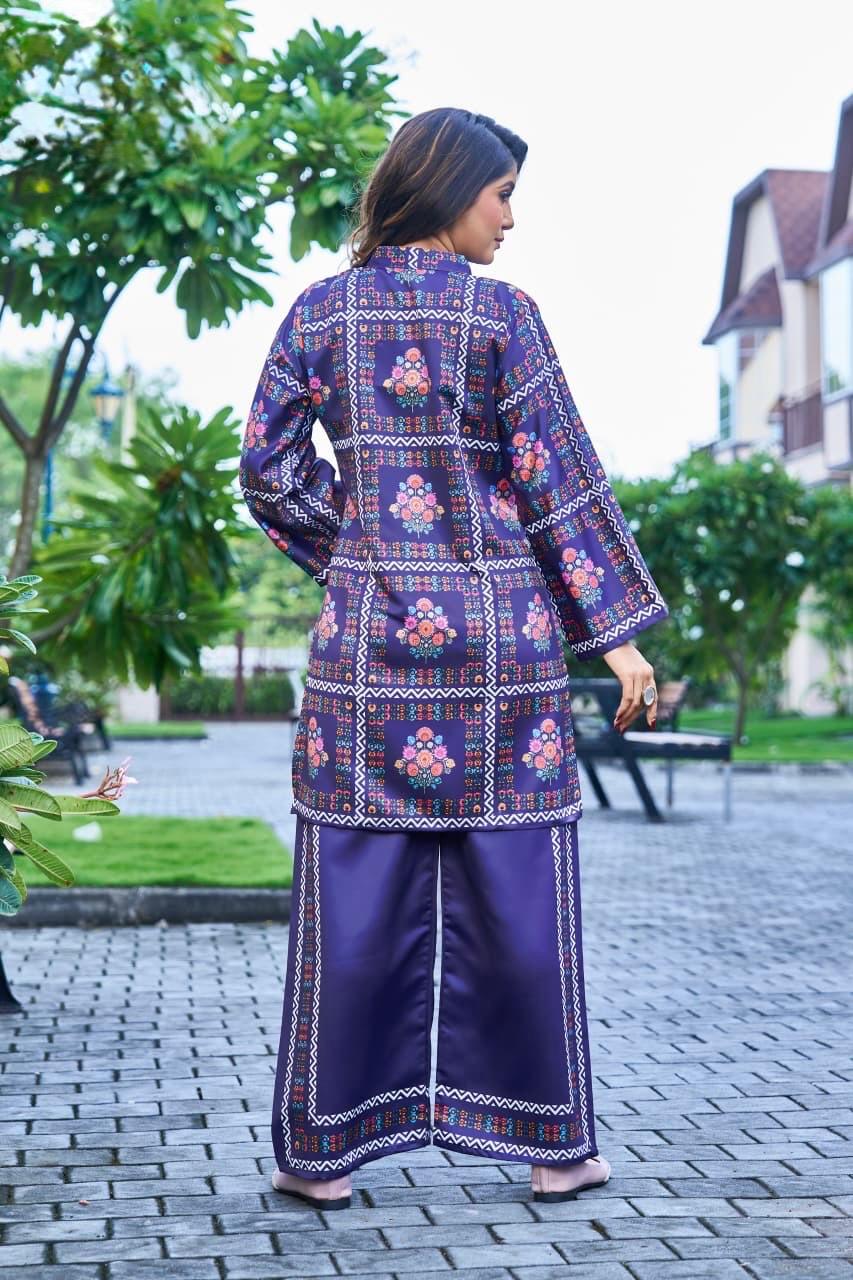 Stylish  Co-ord Set With  Semi-Formal Look With A Modern Ethnic Touch