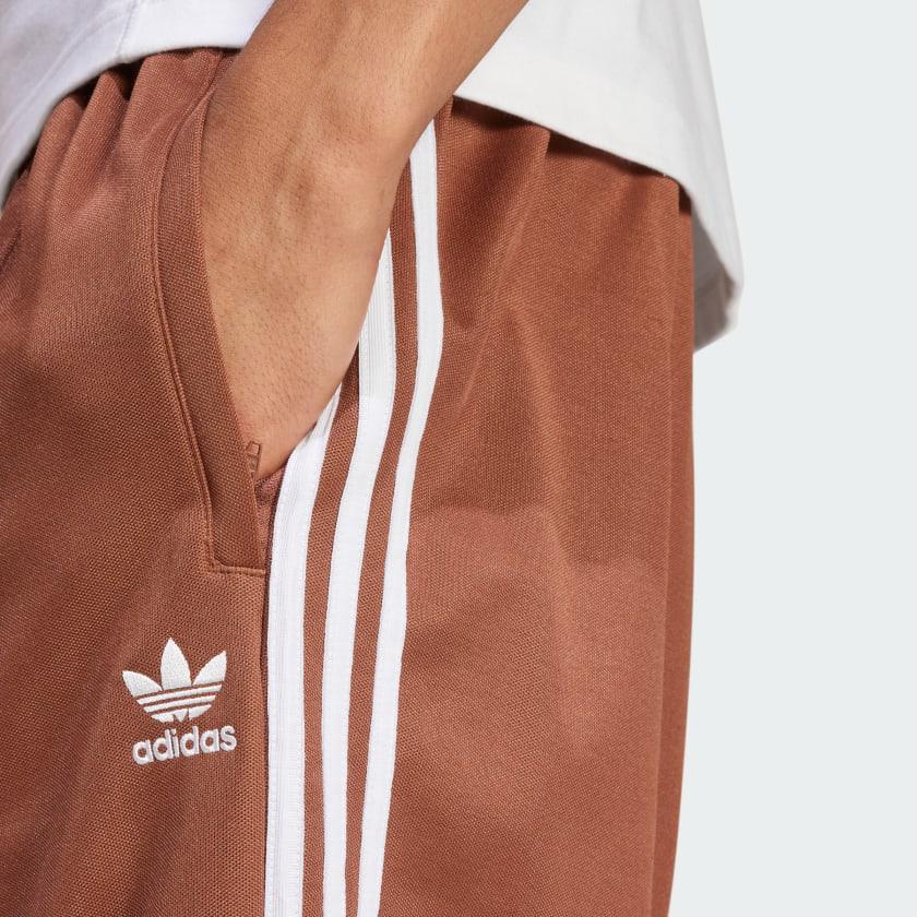 Adidas Classic Three-Stripes Track Pants in Brown