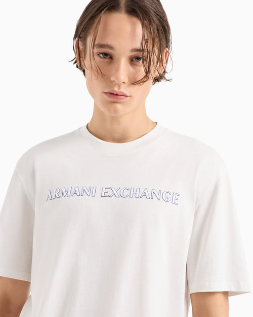 Armani Exchange Retro Sport Regular + Fit Off White T-shirt